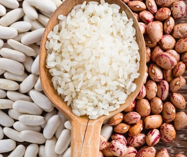 arroz e feijão na dieta