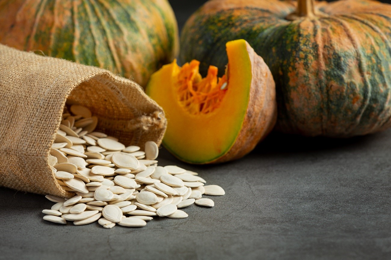 Alimentos ricos em potássio: abóbora e sementes de abóbora